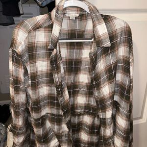 american eagle flared flannel oversized